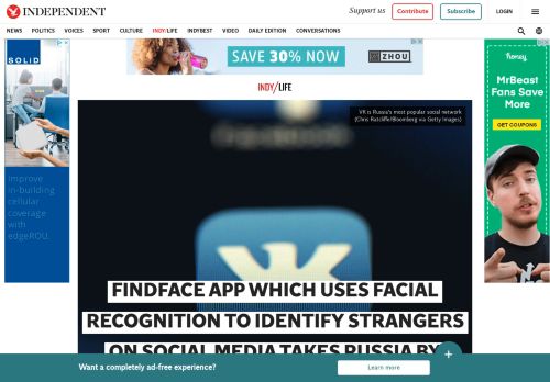 
                            7. FindFace app which uses facial recognition to identify strangers on ...