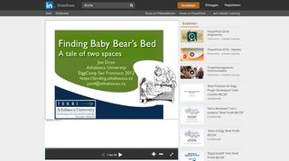 
                            9. 'Finding Baby Bear's Bed: a tale of two spaces' Jon Dron #ECSF