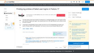 
                            9. Finding log entries of failed user logins in Fedora 17 - Stack ...