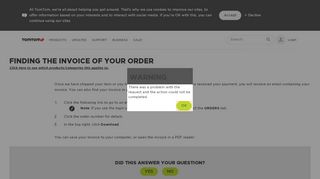 
                            13. Finding the invoice of your order - TomTom