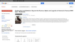 
                            7. Finding the Lost Battalion: Beyond the Rumors, Myths and Legends ... - Résultats Google Recherche de Livres