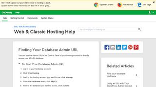 
                            5. Finding Your Database Admin URL | Web & Classic Hosting ...