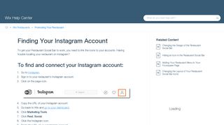
                            6. Finding Your Instagram Account | Help Center | Wix.com
