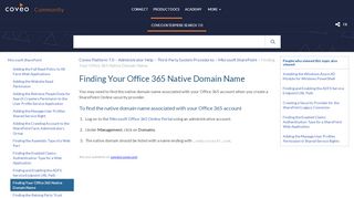 
                            11. Finding Your Office 365 Native Domain Name - Coveo Platform 7 ...