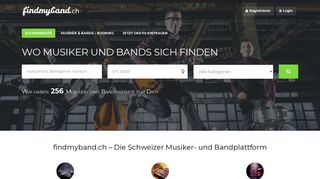 
                            6. findmyband.ch: Wo Musiker und Bands sich finden Schweiz