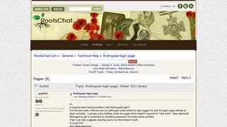 
                            4. findmypast login page (Technical Help) - RootsChat.Com