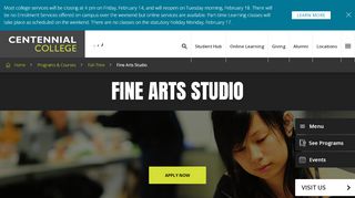 
                            5. Fine Arts Studio - Centennial College