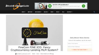 
                            13. FineCoin FINE ICO Review: Fancy Cryptocurrency Lending MLM ...