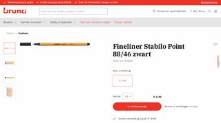 
                            12. Fineliner Stabilo Point 88/46 zwart - Stabilo | Bruna.nl