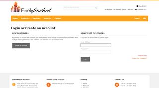 
                            10. Finely Finished: Customer Login