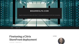 
                            9. Finetuning a Citrix StoreFront deployment | BramWolfs.com
