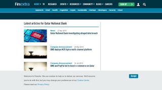 
                            12. Finextra: latest articles for Qatar National Bank
