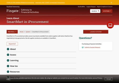 
                            5. Fingate - Financial System: iProcurement ... - Stanford University