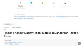 
                            3. Finger-Friendly Design: Ideal Mobile Touchscreen Target Sizes ...