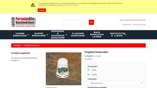 
                            11. Fingerhut bedrucken - PorcelainSite Geschenkideen GmbH