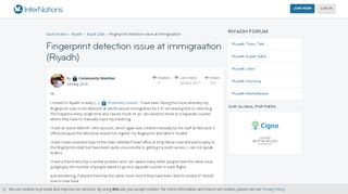 
                            11. Fingerprint detection issue at immigraation (Riyadh) | ...