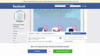 
                            10. Fingerprint Login: PassKey - Beiträge | Facebook