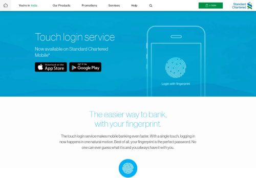 
                            4. Fingerprint Login – Standard Chartered India