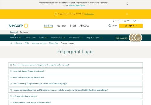 
                            8. Fingerprint Login - Suncorp