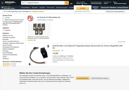 
                            5. Fingerprint Sensor: Amazon.de