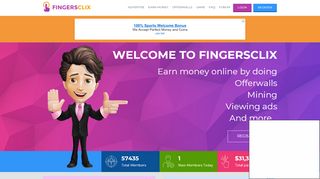 
                            2. FingersClix - Earn Money Online - Best PTC - Earn With Multiple Ways ...