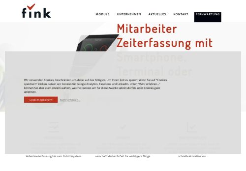 
                            2. Fink Zeitsysteme - webbasierte Zeiterfassung für Auftragszeit ...