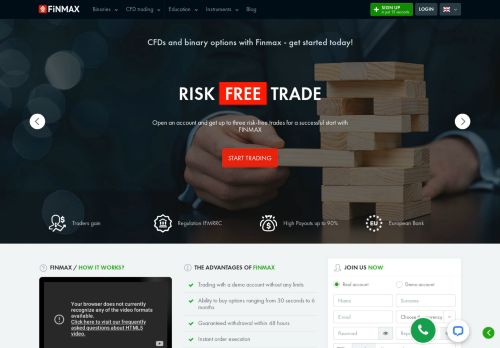 
                            9. FiNMAX: Binary options trading online