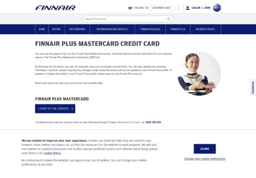 
                            5. Finnair Plus Mastercard credit card | Finnair