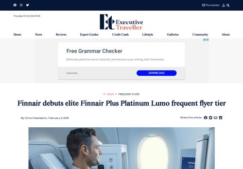
                            10. Finnair's new Finnair Plus Platinum Lumo frequent flyer tier ...