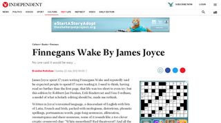 
                            11. Finnegans Wake By James Joyce | The Independent