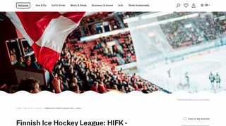 
                            10. Finnish Ice Hockey League: HIFK - Lukko | My Helsinki