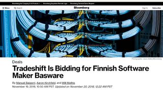 
                            8. Finnish Software Maker Basware Confirms Approach From Tradeshift ...