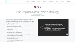 
                            9. Fino Payments Bank Mobile Banking using App in 4 Easy Steps