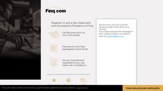 
                            3. Finq.com Live Registration Page - Online trading with finq.com