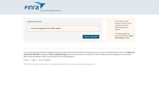 
                            10. FINRA - Logout