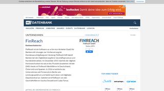 
                            8. FinReach - Unternehmensprofil | Gründerszene