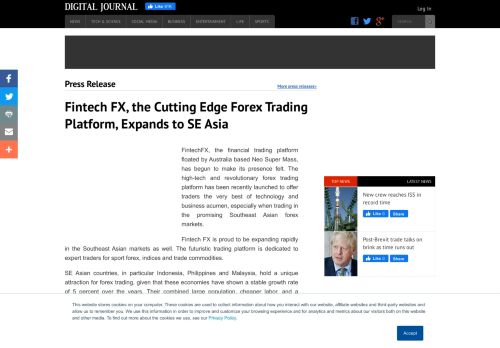 
                            3. Fintech FX, the Cutting Edge Forex Trading Platform, ...