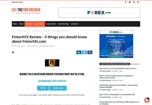 
                            9. FintechFX Review - 5 things you should know about ...