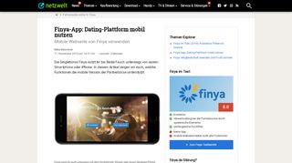 
                            12. Finya-App: Dating-Plattform mobil nutzen - NETZWELT