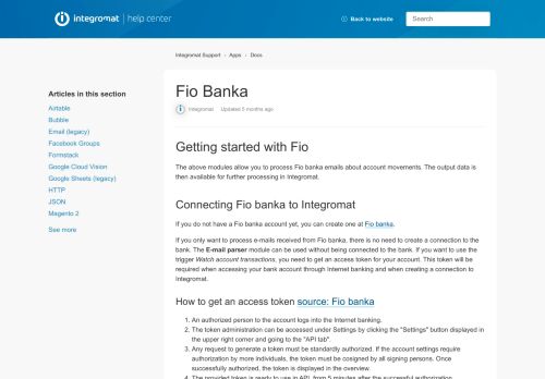 
                            10. Fio Banka – Integromat Support