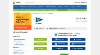 
                            13. Fio banka - Profil a přehled produktů :: Banky.cz