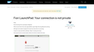 
                            11. Fiori LaunchPad: Your connection is not private - archive SAP