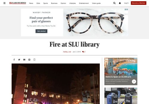 
                            12. Fire at SLU library | | stltoday.com