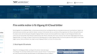 
                            8. Fire enkle måter å få tilgang til iCloud bilder - Wondershare