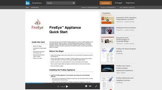 
                            1. Fire Eye Appliance Quick Start - SlideShare
