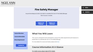 
                            13. Fire Safety Manager Course - Ngee Ann Polytechnic