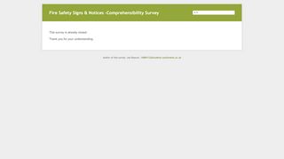 
                            6. Fire Safety Signs & Notices -Comprehensibility Survey - eSurvey Creator