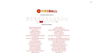 
                            9. Fireball - Beliebte Suchbegriffe Mit W