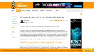 
                            13. Firebase Authentication by Example with Android - CodeProject