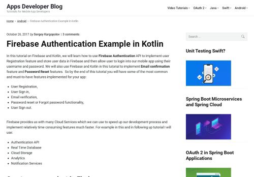 
                            10. Firebase Authentication Example in Kotlin - Apps Developer Blog